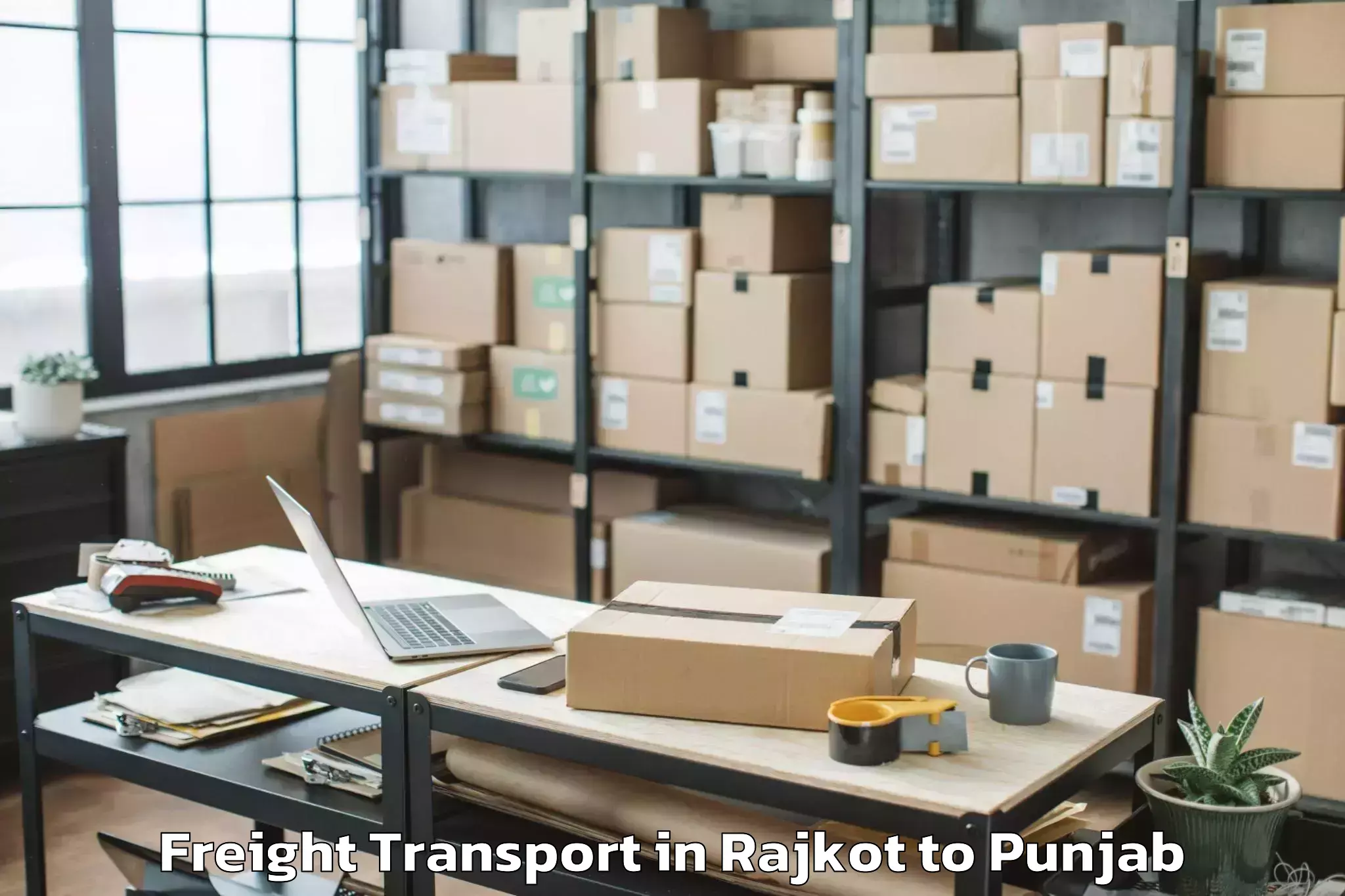 Book Rajkot to Mukerian Freight Transport